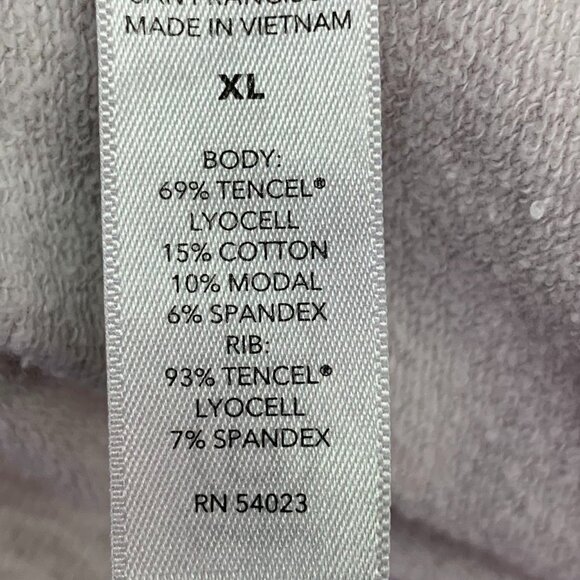 Athleta Women's Balance Stretch Heathered Full Zip Thumbhole‎ Sweatshirt Size XL - Picture 9 of 13